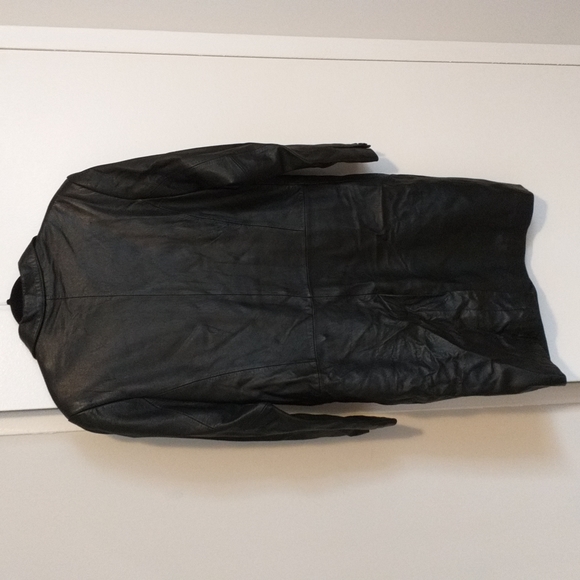 Leather Trench Jacket - Picture 2 of 9